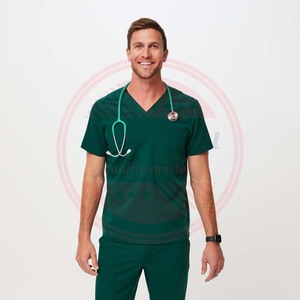 Ensembles de gommage pour hommes avec logo personnalisé uniformes médicaux costume de gommage pour infirmière d'hôpital vente en gros ensembles d'uniformes de médecins pour hommes - Product Image 2