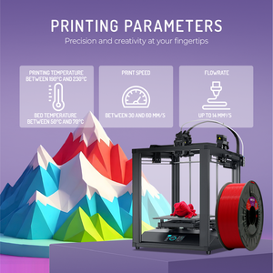 Filament PLA HD WINKLE 1,75 mm 1 kg pour imprimante 3D, tolérance élevée 0,05 mm, compatible lit chauffant 190-230°C, biodégradable, impression facile - Product Image 6
