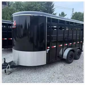 Semi-remorque robuste pour bétail avec pneus 12R22.5, matériaux en acier et aluminium, en stock à vendre - Product Image 2