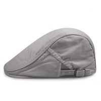 Venta al por mayor de invierno de estilo Vintage Plaid Hombres Boina Sombrero Unisex Cortavientos Cálido Newsboy Ivy Cap
