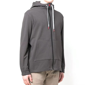 Sweat à capuche pour homme, vêtements décontractés d'hiver, fermeture éclair, meilleure qualité, coupe régulière, streetwear, respirant, poche, 100% coton, logo personnalisé - Product Image 2