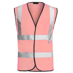 Chaleco de Seguridad de Alta Visibilidad, Unisex, con Bolsillos Reflectantes, Cremallera Frontal, Malla Transpirable de Algodón, Suministro Directo de Fábrica - Product Image 1