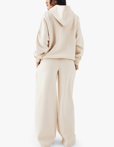 Vêtements de sport d'hiver Séchage rapide Fitness Jump Exercise Ensemble 2 pièces Coton French Terry Tenues athlétiques pour femmes Pull Survêtement - Product Image 6