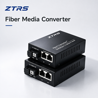 Convertidor de Medios de Fibra Óptica para Exteriores ZTRS 10/100M, Fibra Única SC 20km, para Monitoreo de Tráfico, Enlace de Cámara IP, Red de Acceso de Telecomunicaciones