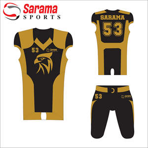 Maillot de football américain en sergé pour jeunes en gros 2022/uniformes de football américain personnalisés, - Product Image 1