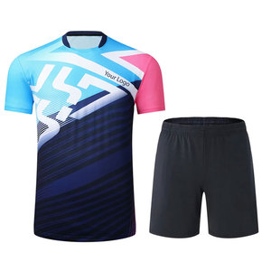 Uniforme de tenis de mesa para hombre al por mayor diseño personalizable característica transpirable precio bajo - Product Image 1