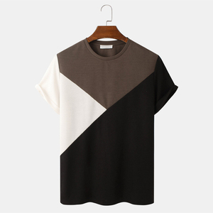 OEM personalizado 100% algodón hombres camiseta nueva llegada peso pesado de gran tamaño 3D patrón de manga corta de longitud larga de talla grande personalizado - Product Image 1