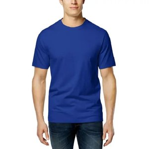 T-shirts unisexes avec logo personnalisé imprimé 100% coton couleur unie à manches courtes pour hommes tissu tricoté longue longueur - Product Image 4