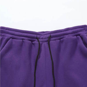 Survêtements en coton coupe ajustée pour hommes, modèle uni, écologique et personnalisé, pour le jogging d'été, Offre Spéciale en taille XL avec logo - Product Image 5