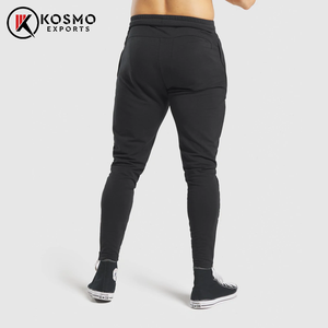 Pantalones Deportivos para Hombre, Color Negro, con Logotipo Personalizado, Pantalones de Chándal para Gimnasio, con Estampado Recto y Cierre con Cordón - Product Image 2