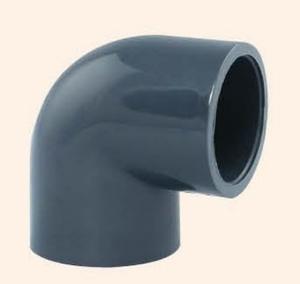 Phụ kiện đường ống 20-110 Mét PN16 uPVC cpvc pph pvdf ăn mòn ứng dụng công nghiệp 45 90 độ khuỷu tay - Product Image 3