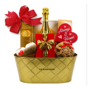 Cesta de Regalo de Metal Dorado de Alta Calidad, Estilo Personalizado, Precio Directo de Fábrica, Forma Redonda - Product Image 3