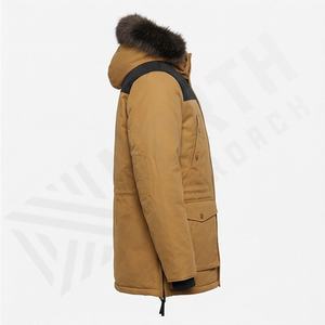Veste parka d'hiver en sublimation, vêtement d'extérieur léger pour homme, veste à capuche en fourrure, isolée thermiquement, coupe-vent, lourde - Product Image 3