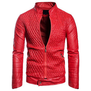 Mode hommes en cuir véritable Biker Racer veste hiver imperméable coupe-vent respirant Logo personnalisé - Product Image 5