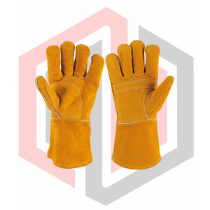 Gants de travail en cuir ignifuges, antidérapants, flexibles, respirants, résistants aux déchirures, antistatiques, sans silicone, pour les mains et les bras - Product Image 1