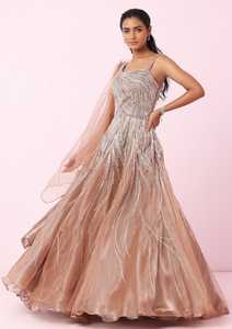 ชุดราตรีผ้าโปร่งประดับด้วยลูกปัดชุดราตรีงานพรอมแบบทางการปักไข่มุกป้องกันไฟฟ้าสถิตย์ - Product Image 2