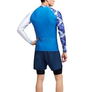 Rashguard à manches longues pour homme |   Chemise de compression respirante à séchage rapide |   Impression par sublimation de logo personnalisé | - Product Image 4