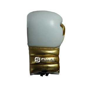 ถุงมือชกมวยหนังวัวทำเองได้สายรัดข้อมือปรับได้สำหรับการแข่งขัน - Product Image 5