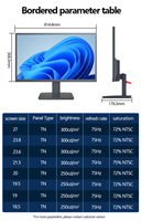Monitor LED de 21.5 Pulgadas para Computadora, 1920x1080 FHD, 75Hz, Panel IPS TFT, Pantalla para Oficina y Hogar