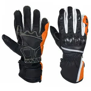Oem Verified Supplier Biker Gloves Motorcycle Gloves Motorbike Customized Leather Various Style Gloves