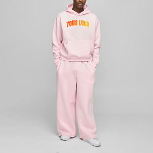 Survêtement surdimensionné pour hommes 100% coton matériel léger pull survêtement logo personnalisé vente en gros - Product Image 4