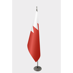 World <b>Flag</b>-Bahrain-3x5ft-Aluminum <b>Pole</b>-Digital Printing-Plastic & Polyester Material-Car & Display Usage - Product Image 1