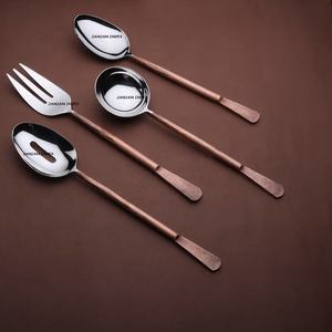 Stainless Steel Serving Spoon Dish Scoop with <b>Copper</b> Antique Finish Elegant Hostess <b>Kitchen</b> <b>Utensil</b> for Serving, Dining - Product Image 4