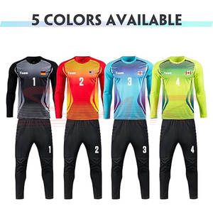 Vente en gros Ensembles d'uniformes de gardien de but de meilleure qualité Conception personnalisée Impression par sublimation Kits d'uniformes de gardien de but de football - Product Image 4