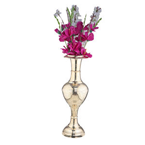 Florero antiguo de latón con diseño de llegada de tendencia moderna, Juego de 2 jarrones de Metal para restaurante, vajilla, florero decorativo - Product Image 5