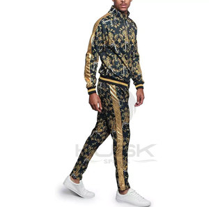 Survêtement d'entraînement personnalisé de haute qualité, séchage rapide, Sublimation, transfert de chaleur, imprimé, survêtement respirant pour hommes, en Polyester - Product Image 5