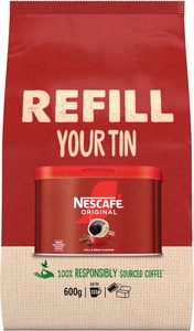 NESCAFÉ Original Café Instantáneo Tueste Medio, Bolsa de Recarga 600g - Product Image 2