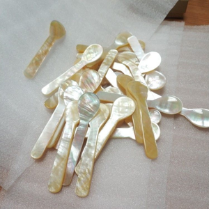Mother of Pearl <b>Spoon</b> Set for Fine Dining Restaurants Eco-Friendly Shell Cutlery for Appetizer Presentation - Product Image 1