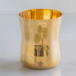 Vajilla de Vidrio y Latón Puro con Diseño Curvo Grabado con Láser, Artículo Promocional - Product Image 2