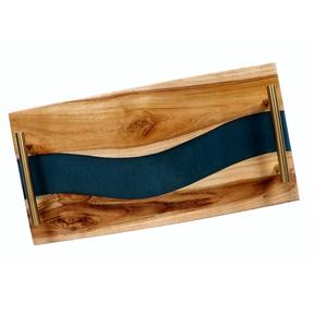 Plateau en résine de bois de qualité supérieure, plateau de service moderne fait à la main pour table basse, plateau de service et usage quotidien au prix direct d'usine - Product Image 1