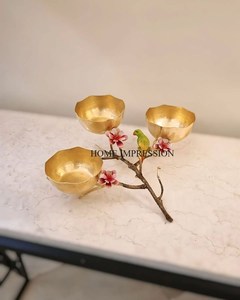 Cuencos de Servir Desechables de Metal Ecológicos de Alta Calidad, Vajilla Decorativa para Mesa, Plato para Frutas, Ensaladas, Estilo Minimalista - Product Image 2