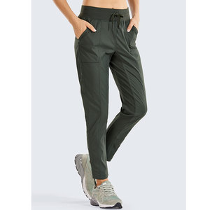 Factory-Made Breathable Solid Green <b>Women's</b> Casual <b>Trouser</b> Custom OEM Design Low MOQ Size for Winter - Product Image 1