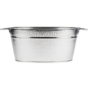 Vente en gros Seau de fête en étain martelé Seau à glace galvanisé SS Bac à boissons pour événements Accessoires pour boissons - Product Image 6