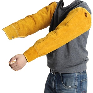 Mangas de brazo de soldadura Producto DE SEGURIDAD Producto DE TRABAJO Vaca Split Propósito DE TRABAJO Mangas de soldadura de cuero Mangas ignífugas - Product Image 1