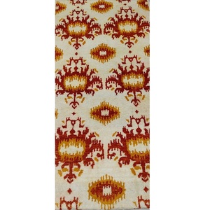 Tapis de couloir élégant en laine 100% noué à la main de 10mm d'épaisseur avec pile en boucle antidérapant pour les couloirs étroits et les ensembles de tapis coordonnés - Product Image 1