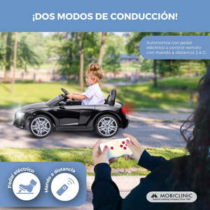 Voiture Électrique pour Enfants MobiSporty Mobiclinic pour Audi R8 Spyder avec Pédale Télécommande 2.4G pour Bluetooth & USB avec Lumières - Product Image 5