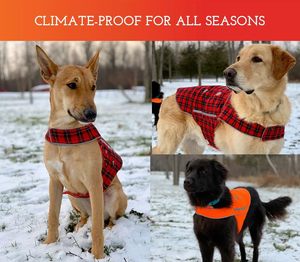 Repérez le chien! Gilet réfléchissant pour chien-Gilet de sécurité réglable pour chien, vêtements fluorescents haute visibilité pour la marche des chiens, la randonnée des chiens - Product Image 4