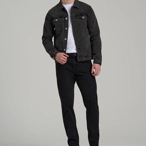 Veste en jean à manches longues pour hommes manteau en jean bleu léger vêtements d'extérieur de style de rue personnalisables pour un usage quotidien - Product Image 5