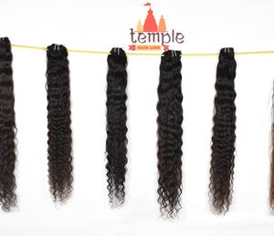 Vente en gros d'extensions de cheveux noirs indiens vierges 100% couleur naturelle lâche style vague profonde Double trame Machine cheveux humains pour les femmes - Product Image 4