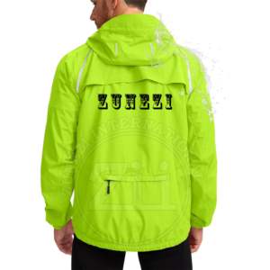 Mens High Visibility Yellow <b>Silver</b> Reflective Waterproof ANSI Class 2 LED Flash Logo Work Jacket Cotton Material for - Product Image 2