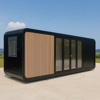 Maison modulaire préfabriquée personnalisée à structure en acier Conteneur cabine Apple créatif pour magasin bureau Petites maisons étanches