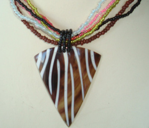 Joyería de Conchas Marinas, Collar de Perlas Blancas y Negras con Cuentas de Concha Wadung, Forma Geométrica, Regalo - Product Image 4