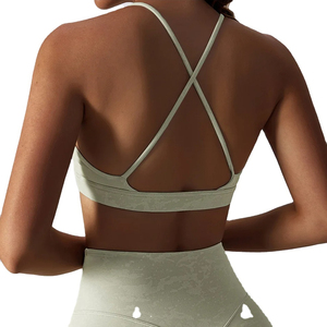 Logotipo personalizado Tallas grandes Gimnasio Top Cross Back Activewear Entrenamiento Yoga Bra High Impact Fitness Sports Bra para mujeres 2026 - Product Image 3