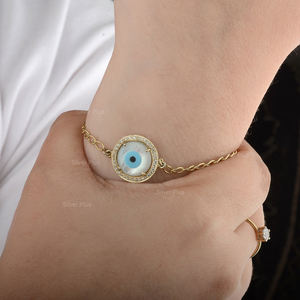 Indian Manufacture New Design14k <b>Solid</b> <b>Gold</b> Bracelet Handmade Bracelets for Women - Product Image 3