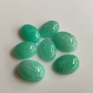 แอมะซอไนต์ธรรมชาติ8x10มม. อัญมณีรูปไข่สำหรับเครื่องประดับขายส่ง Amazonite - Product Image 1