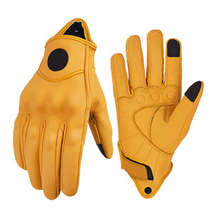 Guantes de carreras de cuero de primera calidad/Guantes de carreras de cuero de vaca de ajuste cómodo - Product Image 6